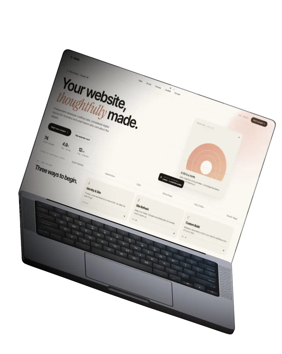Your project mockup left